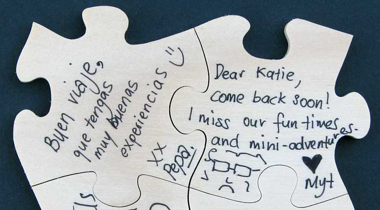 Example of guest book pieces